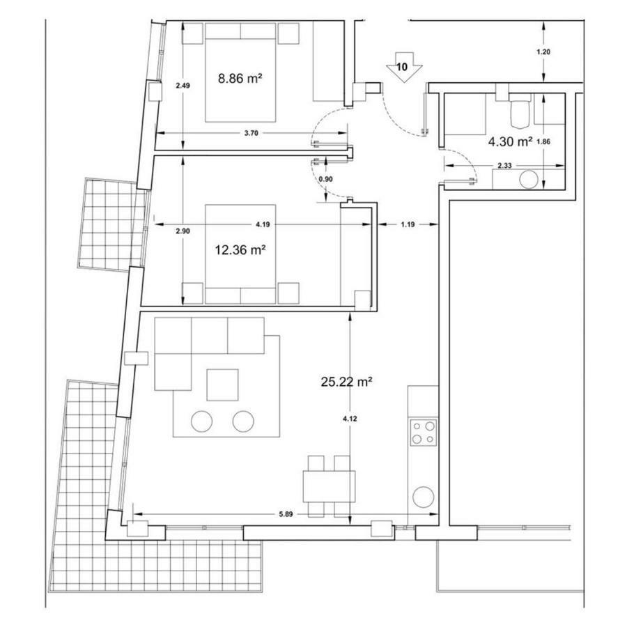Apartamento Tarifa - Zona 10!Piscina Luaran gambar
